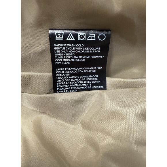 Weatherproof Quilted Jacket Women's 1X Hooded Vintage Khaki Full Zip NWT - Picture 11 of 11